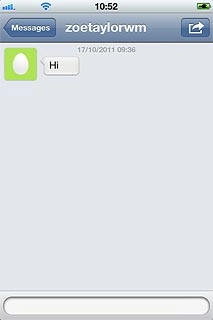 Press the text input field.