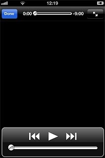 Press the playback icon to start playback.