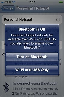 If this is the first time you use the function:Press Wi-Fi and USB Only.