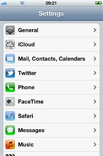 Press iCloud.If it's the first time you use the application, you need to log on.