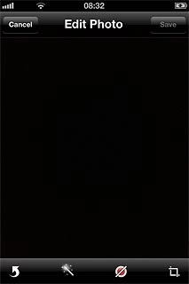 Press the auto-enhance icon.The quality of the picture is automatically improved.