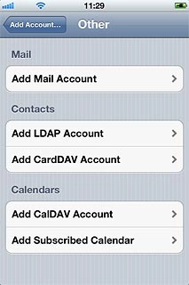 Press Add Mail Account.