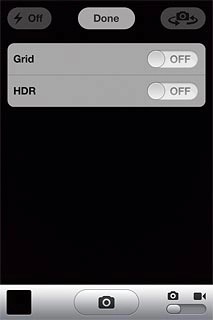 Press the indicator next to Grid.Depending on the current setting, the function is turned on or off.