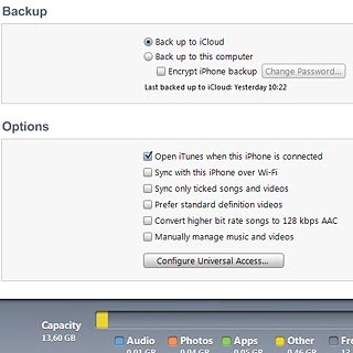 To start backup manually:Select Back up to iCloud or Back up to this computer.