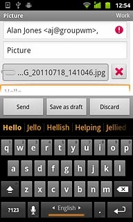 Write subject and text for your email message.Press Send.