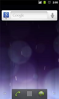 The alarm icon shows that the alarm is set.Further information:Set the alarm