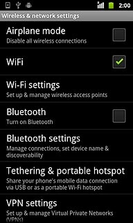 Press Bluetooth to turn Bluetooth on or off.