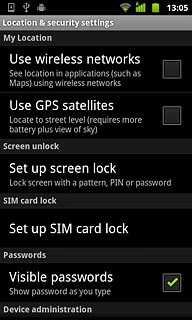 Press Use wireless networks to turn the function on or off.