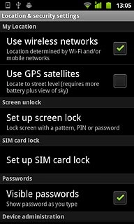 Press Use GPS satellites to turn the function on or off.