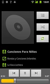 Press the repeat icon repeatedly to select the required setting.