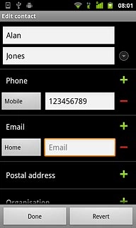 Press Email and key in the required email address.