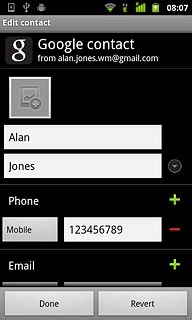 Press the picture icon above the name.