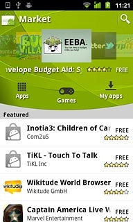 To search by category:Press Apps or Games.Go to the required category.