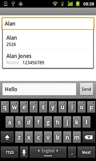 Press the required contact.