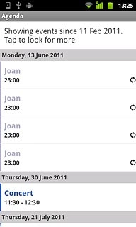 Press the required appointment to view the appointment details.