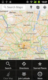 Press Search.Key in the required destination.Results matching what you key in are displayed.