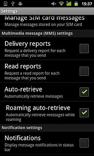 Press Notifications to turn on the function.
