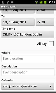 Press the drop down list below Calendar.