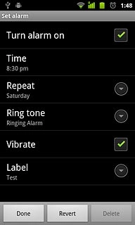 Press Done to save the settings.