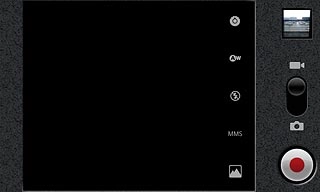 Press the record icon to start the video recorder.