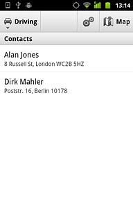 Press the required contact.