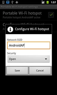 Press the drop down list below Security.