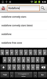 Key in the required search word and press the search icon.