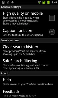 Press Clear search history.
