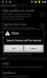 Press OK to confirm.