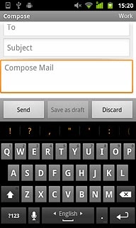Press the microphone icon and drag your finger to the settings icon.