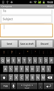 Press the microphone icon and drag your finger to the settings icon.