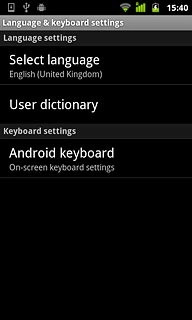 Press Select language.