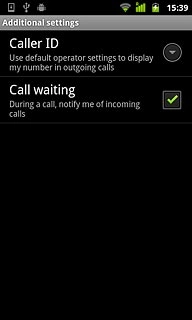 After a moment, the current settings are displayed.Press Caller ID.