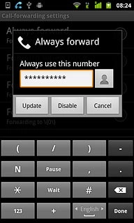Press Disable.The request is sent.