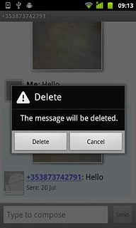 Press Delete to confirm.