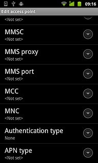 Press APN type.