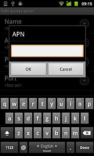 Key in live.vodafone.com and press OK.