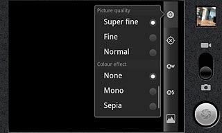 Press Super fine, Fine or Normal below Picture quality.