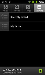PlaylistsGo to the required folder.