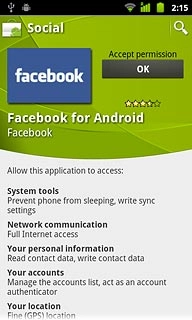 Press OK.Wait while the application is downloaded and installed.
