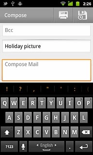 Press Compose Mail.Write the required text.