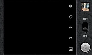 If the camera is turned on:Press the video recorder icon.