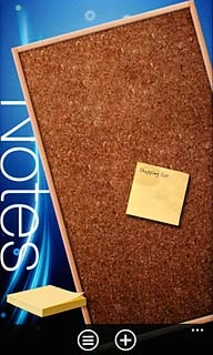 Press +.Write the text for the note.