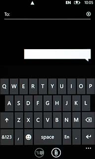 Press once on each letter to write the required word.A number of words based on the letters you've keyed in are displayed.