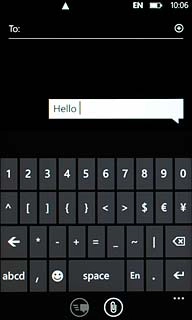 Press the required numbers or the required symbols.