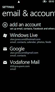 Press add an account.