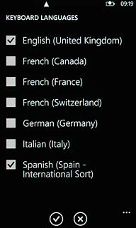 Press the required language to select the tone.