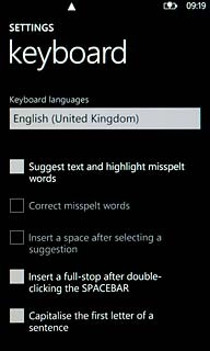 Press Suggest text and highlight misspelt words.