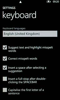 When the box next to the menu item is ticked (V), the function is turned on.