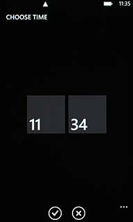 Press the confirm icon.